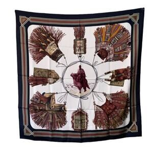 Hermes Hermès Cuirs Du Desert Silk Scarf 90cm Square Carre